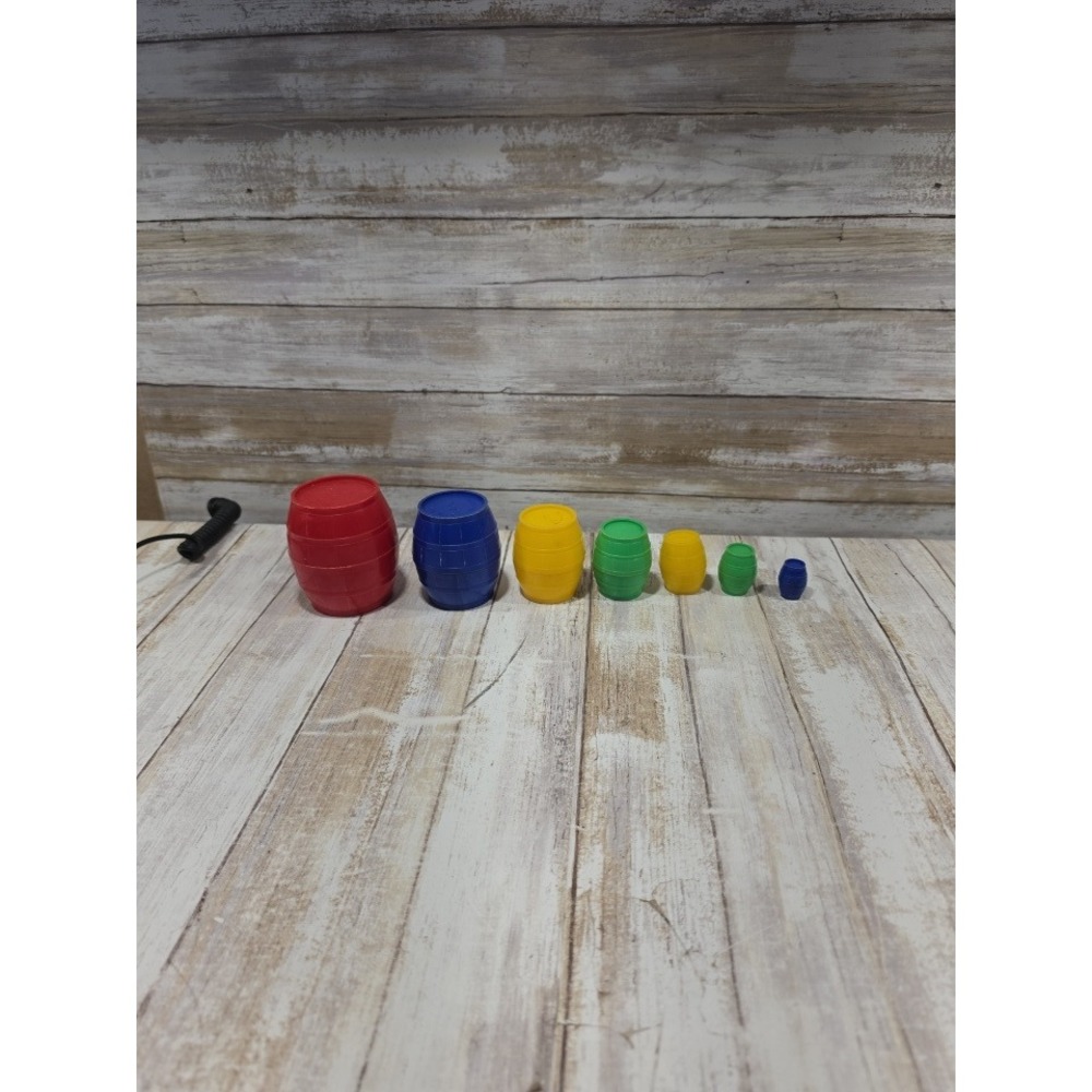 Vintage Child Guidance Kittie in the Kegs No 80 Nesting Barrels Stacking Toy USA
